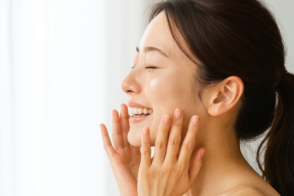 堺市で美容鍼の施術後の様子